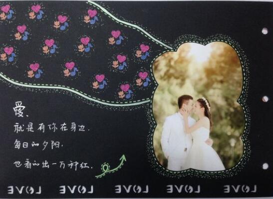 手工diy婚紗相冊設計圖片