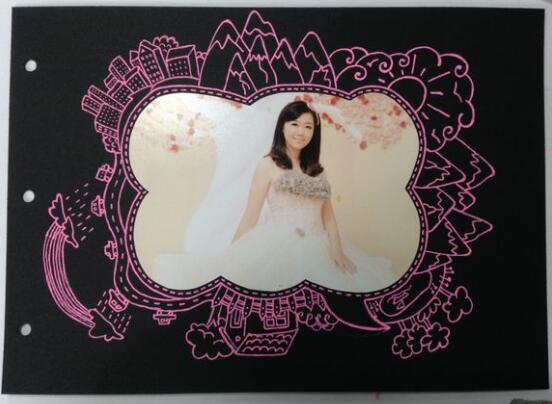 手工diy婚紗相冊設計圖片