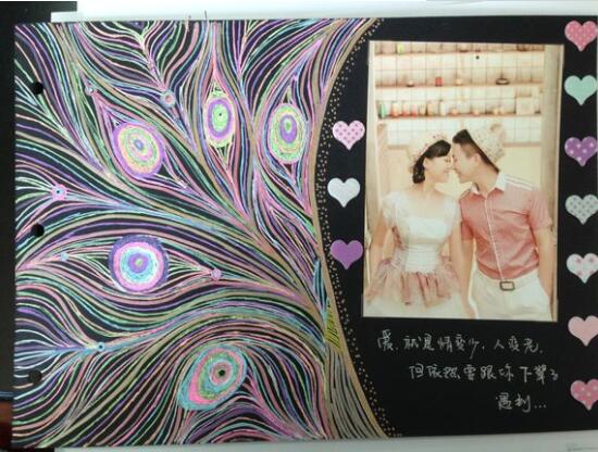 手工diy婚紗相冊設計圖片